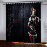 2025 NEW Harley Quinn Pattern Curtains Blackout Window Drapes